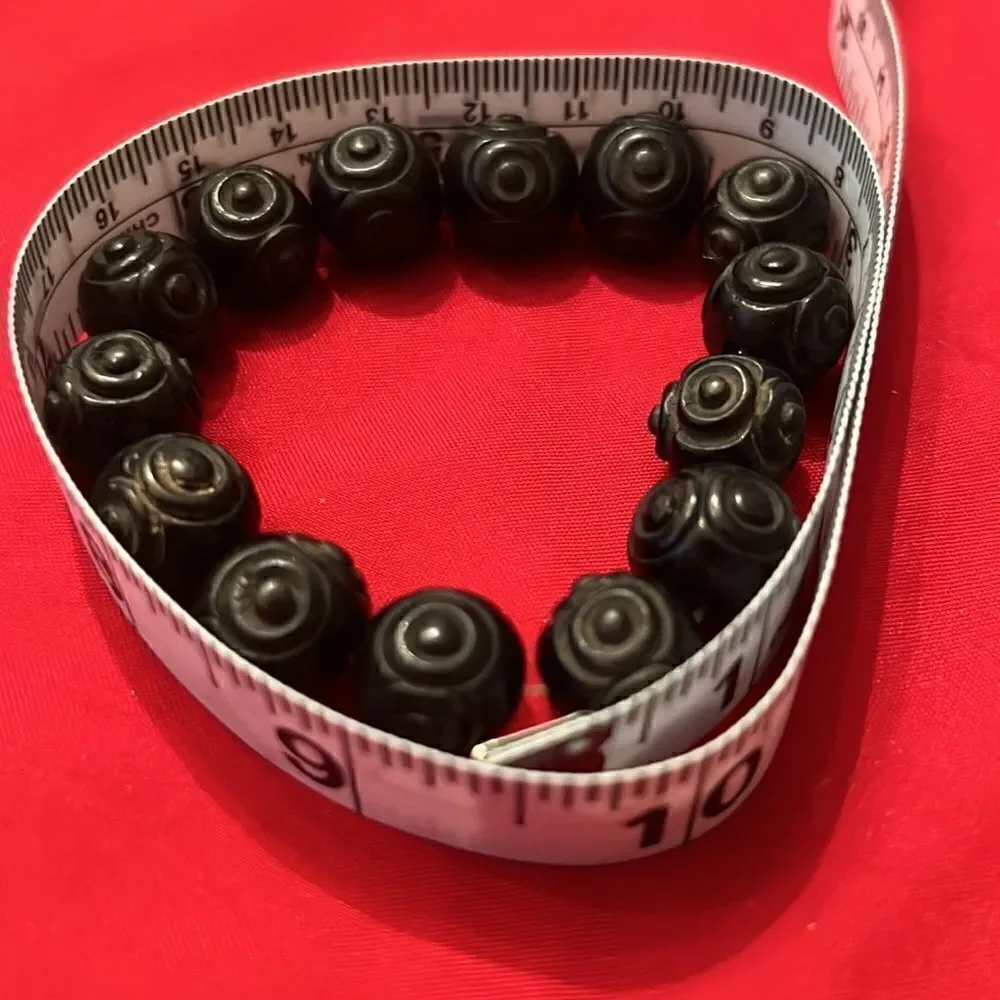 NWT Angelas Designs 2 stretchy bracelets 1 brown beads 1 silver gold bronze